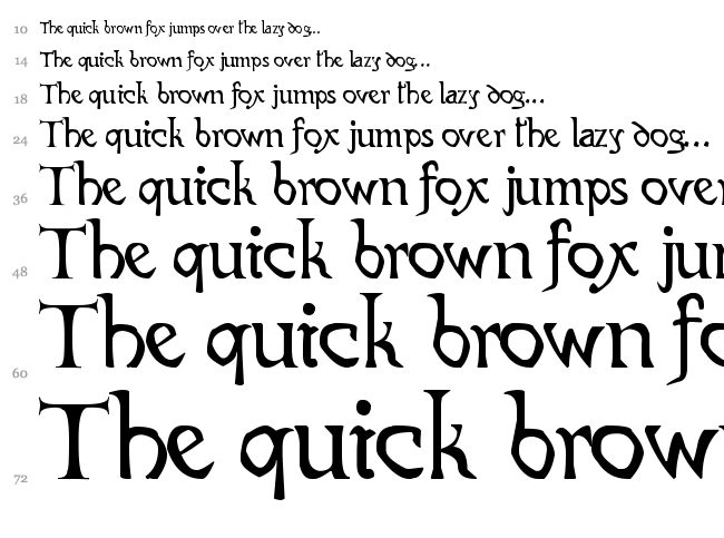 Codex Gigas font waterfall